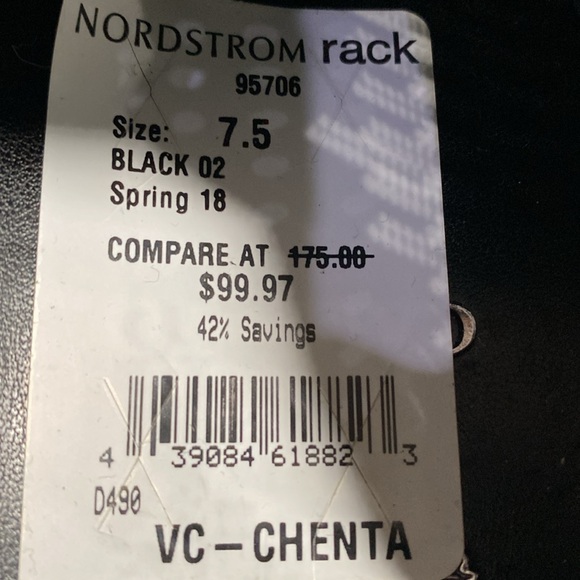 NWT Vince Camuto Leather Chenta Sneakers Perforated & Studded Lace Ups Size 7.5 - Picture 8 of 10